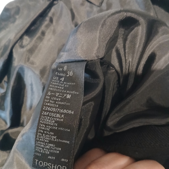 Topshop Petite Blazer Bolero Size 4P - Picture 6 of 7